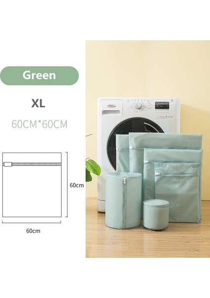Yeşil 60-60CM Tarzı Şeker Renkleri Örgü Çamaşır Torbası Ev Çamaşır Makinesi Torbaları Polyester Net Katlanabilir Iç Çamaşırı Yıkama Torbası (Yurt Dışından) fiyatları