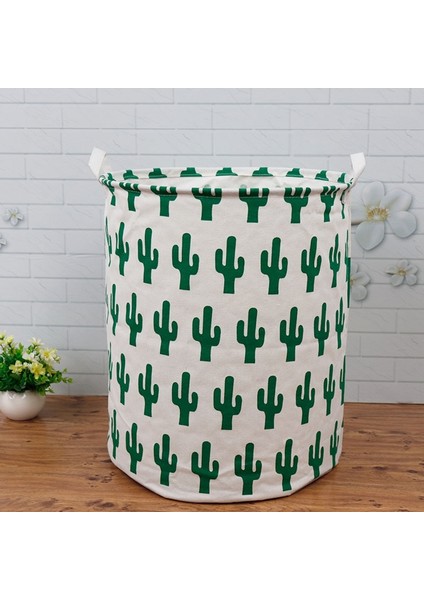 Yeşil Stil 40X50CM Ev Bezi Kirli Çamaşır Saklama Sepeti Büyük Kapasiteli Su Geçirmez Oyuncaklar Organizatör Kutusu Katlanır Çamaşır Sepeti (Yurt Dışından)