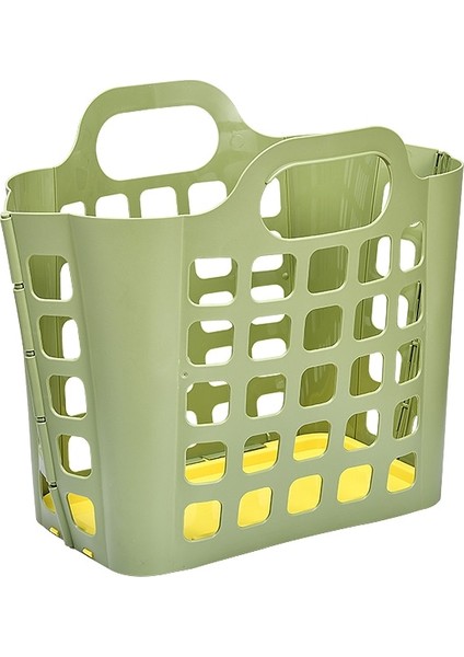 Yeşil Stil Katlanır Çamaşır Sepeti Duvara Monte Kirli Giysi Saklama Sepeti Tuvalet Ev Banyo Için Değişen Giysi Saklama Sepeti (Yurt Dışından)