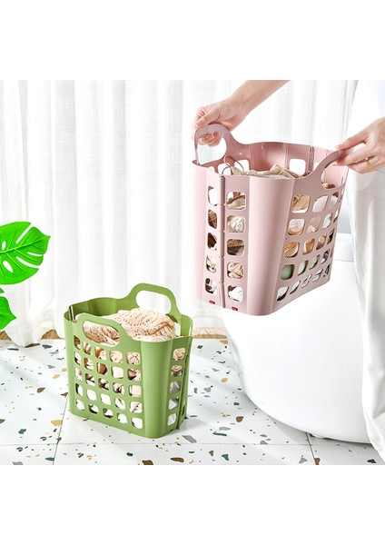 Yeşil Stil Katlanır Çamaşır Sepeti Duvara Monte Kirli Giysi Saklama Sepeti Tuvalet Ev Banyo Için Değişen Giysi Saklama Sepeti (Yurt Dışından) fiyatları