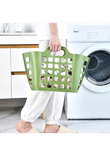 Yeşil Stil Katlanır Çamaşır Sepeti Duvara Monte Kirli Giysi Saklama Sepeti Tuvalet Ev Banyo Için Değişen Giysi Saklama Sepeti (Yurt Dışından) modelleri