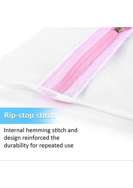 50X60 Ince Ağ Stili Premium Fermuarlı Hasır Çamaşır Torbaları, Seyahat Saklama Çantaları, Çamaşırlar Için Giysi Yıkama Torbaları, Bluz, Sütyen (Yurt Dışından) fiyatları