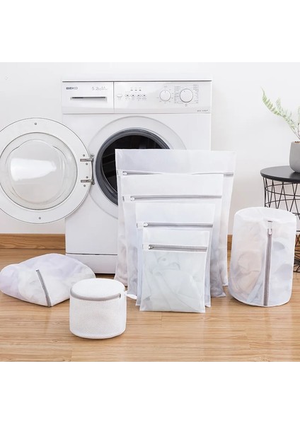 Sutyen Tarzı Örgü Çamaşır Torbası Polyester Çamaşır Yıkama Torbaları Kaba Net Çamaşır Sepeti Çamaşır Makineleri Için Çamaşır Torbaları Örgü Sütyen Torbası (Yurt Dışından)