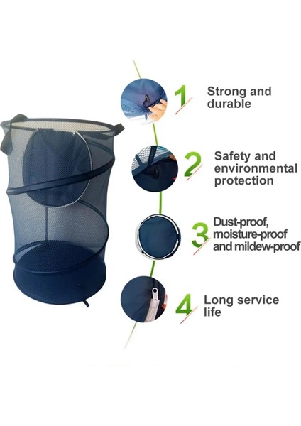 Örgü Açık Çamaşır Sepeti Katlanabilir Çamaşır Sepeti Ev Kalınlaşmış Alt Organize Kirli Giysi Sepeti (Yurt Dışından) fiyatları