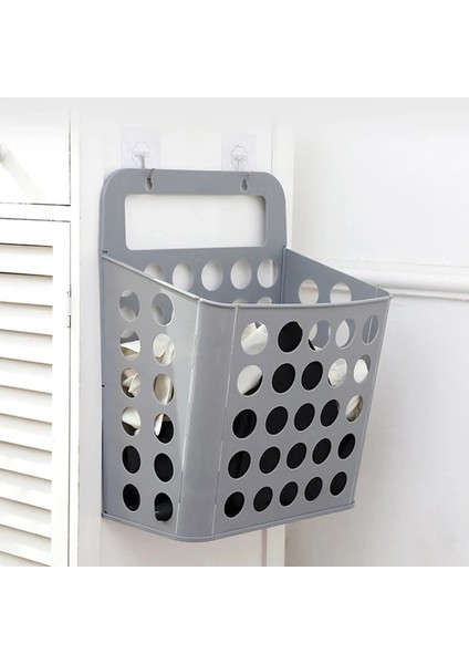 Açık Gri Stil Katlanabilir Plastik Oyuncak Çamaşır Sepeti Ev Duvara Monte Kirli Giysiler Sepet Saklama Kabı Banyo Organizatör Aksesuarları (Yurt Dışından) indirimleri