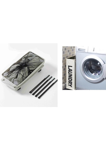 Siyah Stil Tekerlekler ile Ev Haddeleme Çamaşır Sepeti Katlanabilir Çamaşır Sepeti Mesh Liner Su Geçirmez Dayanıklı Çamaşır Torbası Organizatör Çantası (Yurt Dışından) fiyatları