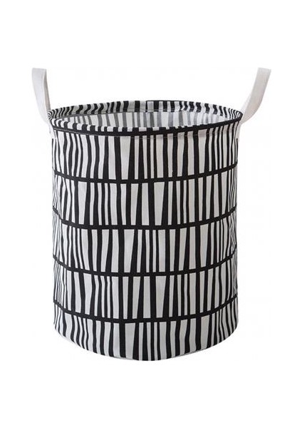 Çizgili Stil Banyoda Keten Kutusu Büyük Kapasiteli Katlanabilir Giysi Tutacağı Çamaşır Sepeti Saklama Çantası Organizatörüsaklama Çantası Organizatörü (Yurt Dışından)
