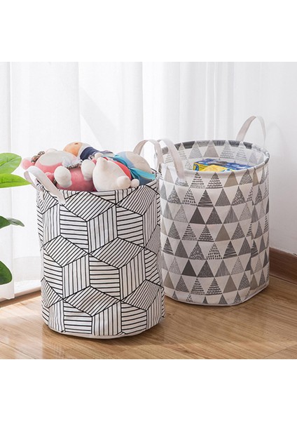 Çizgili Stil Banyoda Keten Kutusu Büyük Kapasiteli Katlanabilir Giysi Tutacağı Çamaşır Sepeti Saklama Çantası Organizatörüsaklama Çantası Organizatörü (Yurt Dışından) fiyatları