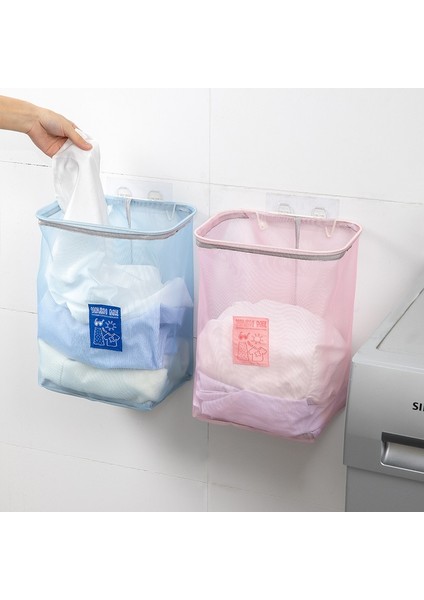 Gri Stil Katlanabilir Çamaşır Sepeti Duvar Asılı Örgü Çanta Banyo Organizatör Kirli Giysiler Saklama Çantası Kova Ev Saklama Çantası (Yurt Dışından) fiyatları
