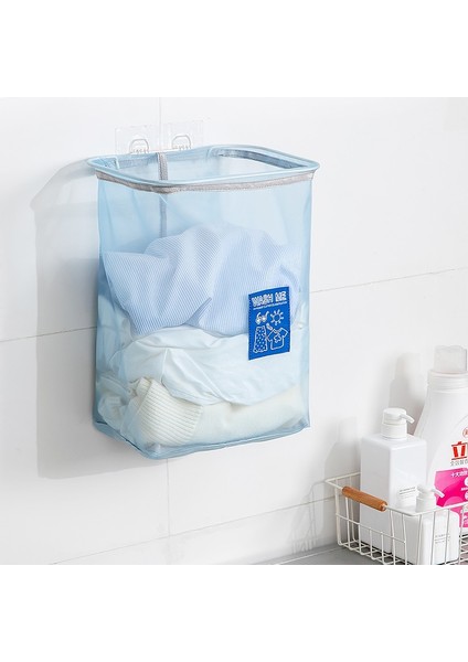 Gri Stil Katlanabilir Çamaşır Sepeti Duvar Asılı Örgü Çanta Banyo Organizatör Kirli Giysiler Saklama Çantası Kova Ev Saklama Çantası (Yurt Dışından) modelleri