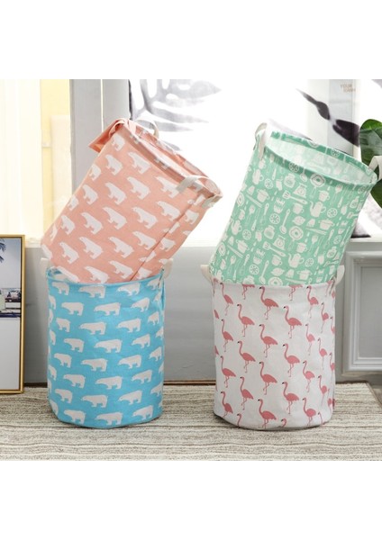 No.6 Tarzı Iskandinav Tarzı Karikatür Saklama Kutusu Kirli Giysiler Sepet Saklama Kovası Pamuk Keten Pembe Serisi Saklama Sepeti Saklama Kovası (Yurt Dışından) modelleri