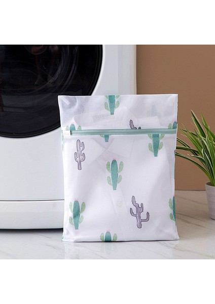 Xl 60-60CM Tarzı Polyester Çamaşır Torbaları Iç Çamaşırı Sutyen Ev Tipi Çamaşır Makinesi Torbaları Baskı Örgü Çamaşır Torbası Kirli Çamaşır Organizatörü (Yurt Dışından)