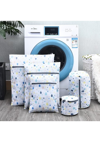 Yağmur Damlası Baskı Stili 30-40CM 3 Çeşit Baskı Çamaşır Torbası Çorap Iç Çamaşırı Net Örgü Sütyen Çamaşır Sepeti Polyester Yıkama Organizatör Çamaşır Aksesuarları (Yurt Dışından) fiyatları