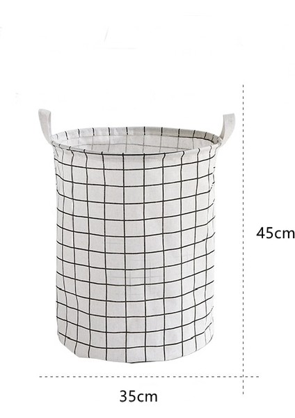 Yazma Stili Pamuk Keten Kirli Çamaşır Sepeti Katlanabilir Yuvarlak Su Geçirmez Organizatör Kova Giyim Çocuk Oyuncağı Büyük Kapasiteli Depolama Ev (Yurt Dışından) indirimleri