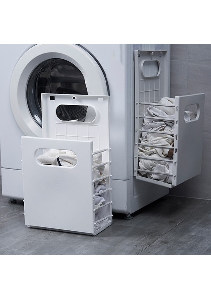 Açık Sarı Stil S Beden Katlanabilir Çamaşır Sepeti Duvara Monte Plastik Kirli Giysiler Saklama Sepeti Çeşitli Eşyalar Organizatör Banyo Yumruksuz Depolama Sepeti (Yurt Dışından) fırsatları