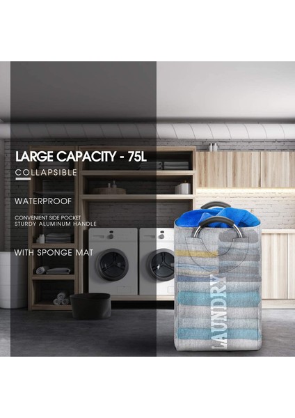 Gri Tarzı 2021 Katlanabilir Kirli Çamaşır Sepeti Su Geçirmez Kumaş Depolama Sepeti Giysi Oyuncaklar Ev Banyo Çamaşır Organizatör Çantaları (Yurt Dışından) fiyatları