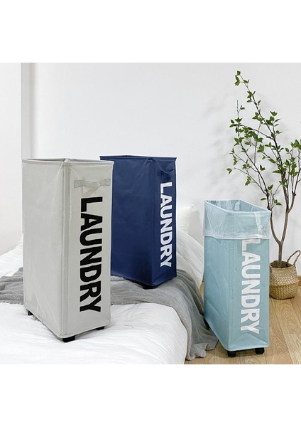 Pro 27 Açık Gri Stili Ev X-Large Ince Katlanabilir Çamaşır Sepeti Sepetleri Depolama Odası Organizatör Yatak Odası Cesto Ropa Sucia Için Tekerlekler (Yurt Dışından) fiyatları