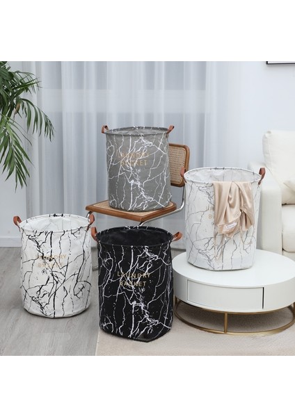 Koyu Gri Stil Iskandinav Pamuklu Keten Kumaş Büyük Çamaşır Sepeti Neme Dayanıklı Katlanır Kirli Giysiler Sepeti Kalınlaşmak Büyük Çamaşır Sepeti (Yurt Dışından) fiyatları