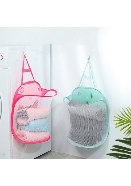 Gri Tarzı Duvar Asılı Örgü Çamaşır Sepeti Büyük Kapasiteli Kirli Giysiler Sepet Katlanabilir Çamaşır Torbası Çok Fonksiyonlu Taşınabilir Depolama Sepetleri (Yurt Dışından) modelleri