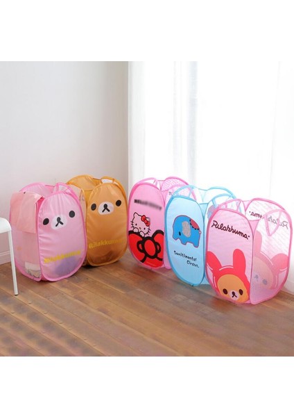 No.6 Tarzı Oyuncaklar Çamaşır Naylon Depolama Sepeti Karikatür Baskılı Saklama Sepeti Katlanır Kova Kirli Giysiler Muhtelif Kirli Sepet Deniz Topu (Yurt Dışından) fiyatları