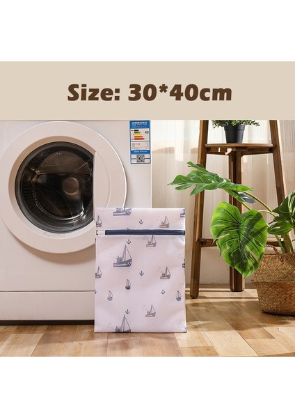 30X40CM Tarzı Kalınlaşmış Yelkenli Baskı Çamaşır Torbası Ev Ince Örgü Bakım Çamaşır Torbası Sutyen Iç Çamaşırı Özel Yıkama Bakım Torbası Çamaşır Filesi (Yurt Dışından) fiyatları