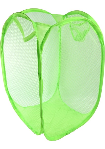 Yeşil 1 Adet Tarzı Katlanır Çamaşır Sepeti Sepet Açılır Açık Örgü Çamaşırlar Kirli Ayırma Sepeti Çocuklar Çeşitli Eşyalar Ev Sepeti Çamaşırlar (Yurt Dışından)