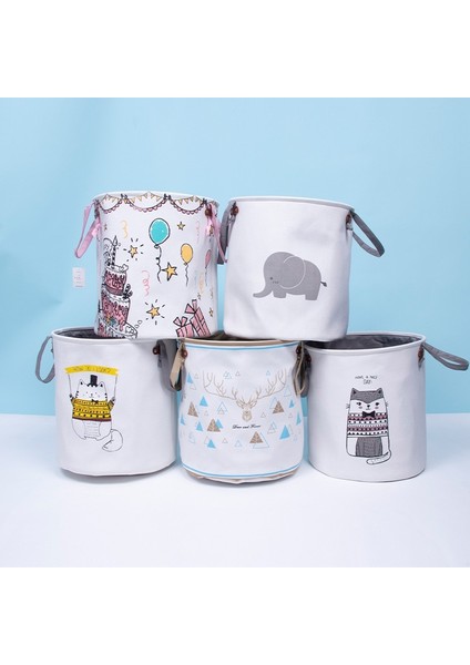 No.1 Tarzı Ev Çamaşır Sepeti Katlanabilir Sevimli Animaltoy Depolama Kirli Giysiler Sepeti Depolama Pamuklu Yıkama Giysileri Kutusu Bebek Organizatör (Yurt Dışından)