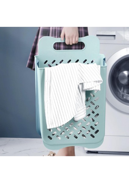 Gri Tarzı Banyo Katlanır Kirli Giysiler Depolama Sepeti Çamaşır Sepeti Ev Duvar Asılı Büyük Taşınabilir Yumruksuz Giysi Kovası Koymak (Yurt Dışından) modelleri