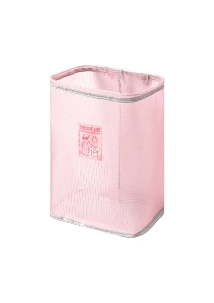 Pembe Stil Çamaşır Sepeti Örgü Çanta Katlanabilir Çamaşır Sepeti Yapıştırıcı Iç Çamaşırı Çorap Kirli Giysiler Saklama Çantası Çocuk Oyuncağı Depolama Kovası (Yurt Dışından)