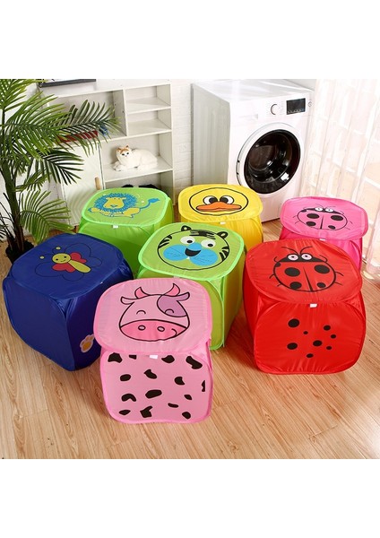 Sarı Ördek Stili Katlanabilir Toz Geçirmez Stor Kutusu Büyük Kapasiteli Çamaşır Sepeti Kapaklı Oyuncaklar Çeşitli Eşyalar Giyim Organizatör Ev Depolama Organizasyonu (Yurt Dışından) fiyatları