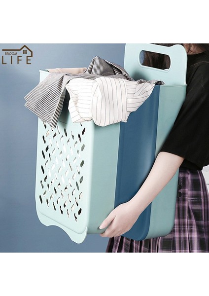 Turuncu Tarzı Giyim Saklama Sepeti Büyük Kapasiteli Kirli Giysi Saklama Kutusu Organizatör Duvara Monte Katlanır Ev Çamaşır Sepeti (Yurt Dışından) indirimleri