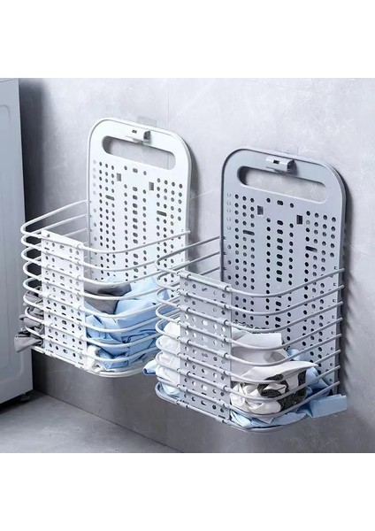 Geniş Bule Tarzı Katlanabilir Çamaşır Sepeti Saplı Çamaşır Ürünleri Konteynerler ve Kirli Giysiler Için Organizatör Oyuncaklar Ev Konforu Depolama (Yurt Dışından) fiyatları