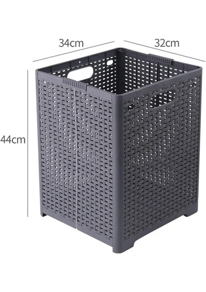 Gri Tarzı Kirli Giysi Sepeti Çamaşır Sepeti Banyo Katlanır Kirli Giysi Sepeti Içi Boş Plastik Kirli Giysi Saklama Sepeti (Yurt Dışından)