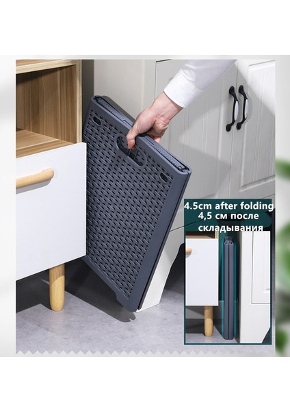 Gri Tarzı Kirli Giysi Sepeti Çamaşır Sepeti Banyo Katlanır Kirli Giysi Sepeti Içi Boş Plastik Kirli Giysi Saklama Sepeti (Yurt Dışından) fiyatları