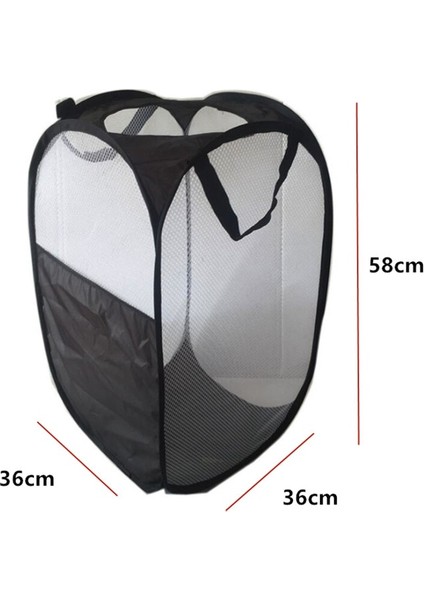 Siyah Stil Katlanır Çamaşır Sepeti Banyo Depolama Giysi Sepeti Kirli Giysi Sepeti Kirli Giysi Saklama Sepeti Kirli Giysi Kovası (Yurt Dışından) modelleri