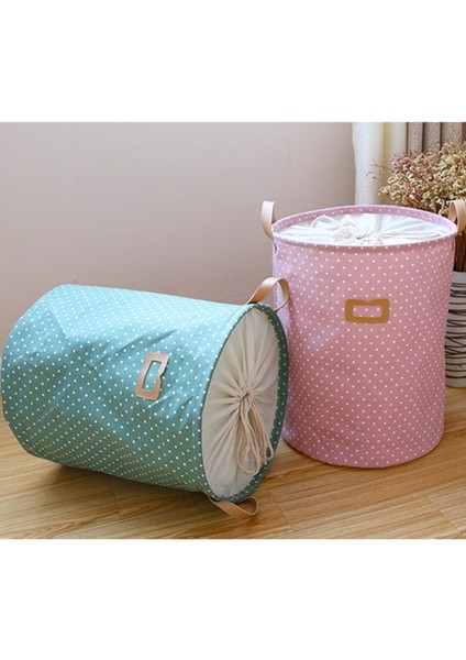 Mor Tarzı Büyük Kapasiteli Katlanabilir Çamaşır Sepeti Puanl Oyuncaklar Saklama Çantası Kirli Giysiler Için Ipli Kapatma Çamaşır Torbası Kova (Yurt Dışından) fiyatları