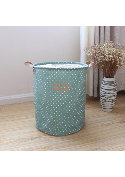 Mor Tarzı Büyük Kapasiteli Katlanabilir Çamaşır Sepeti Puanl Oyuncaklar Saklama Çantası Kirli Giysiler Için Ipli Kapatma Çamaşır Torbası Kova (Yurt Dışından) indirimleri