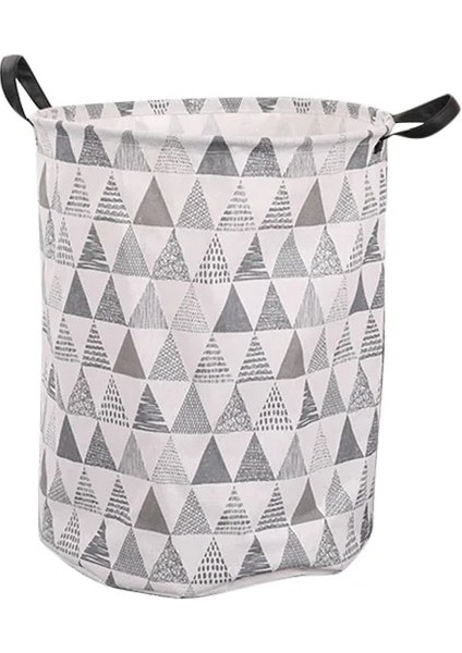 No.2 Tarzı Katlanabilir Giysi Saklama Kovası Çamaşır Sepeti Çanta Kulplu Ev Yuvarlak Su Geçirmez Enkaz Organizatör Çok Amaçlı (Yurt Dışından)