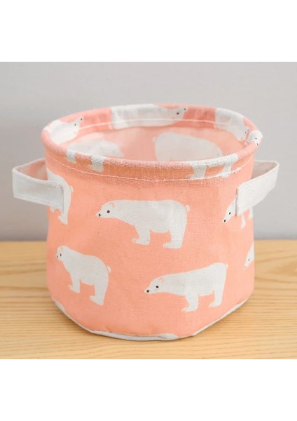 B-4 Stili Pamuk Keten Kirli Çamaşır Sepeti Katlanabilir Yuvarlak Su Geçirmez Organizatör Kova Giyim Çocuk Oyuncağı Büyük Kapasiteli Depolama Ev (Yurt Dışından)