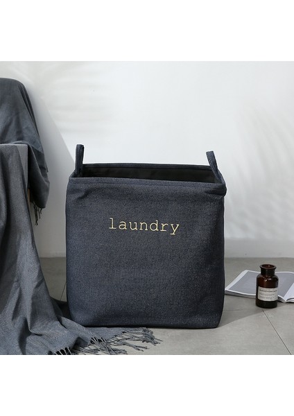 Büyük Stil Katlanabilir Çamaşır Sepeti Yıkama Çamaşır Torbası Giysi Saklama Kutusu Oyuncaklar Organizatör Büyük Kapasiteli Çeşitli Eşyalar Depolama Sepeti Su Geçirmez (Yurt Dışından)