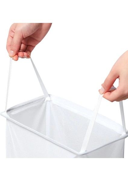 40X24X14CM Duvara Monte Sadelik Çamaşır Sepeti Kirli Giysiler Banyo Balkonu Için Saklama Çantası Asma (Yurt Dışından) fırsatları