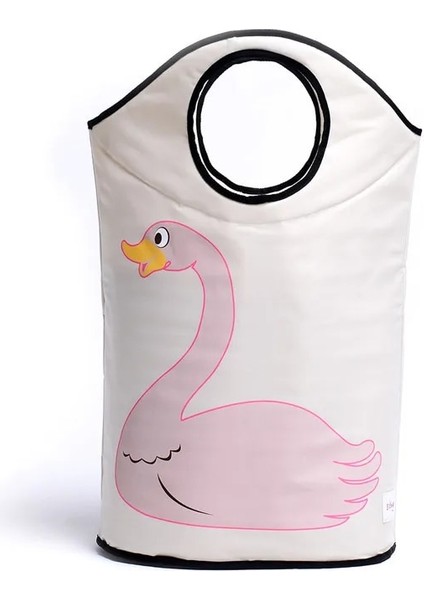 Kuğu Stili 70X42CM Karikatür Depolama Sepeti Bebek Oyuncak Organizatör Pamuk Keten Katlanabilir Çamaşır Sepeti Yatak Odası Depolama Sepeti Çamaşır Sepet (Yurt Dışından)