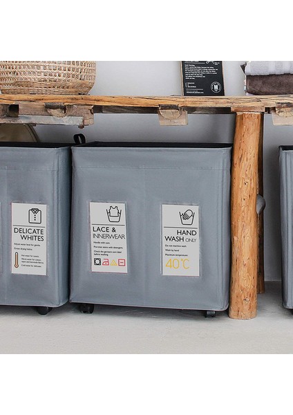 WD3-053 42L Stili Home Rolling Slim Katlanabilir Çamaşır Sepeti Organizatör Kirli Giysi Sepetleri Evrensel Tekerlekli 2 Bölme (Yurt Dışından) modelleri