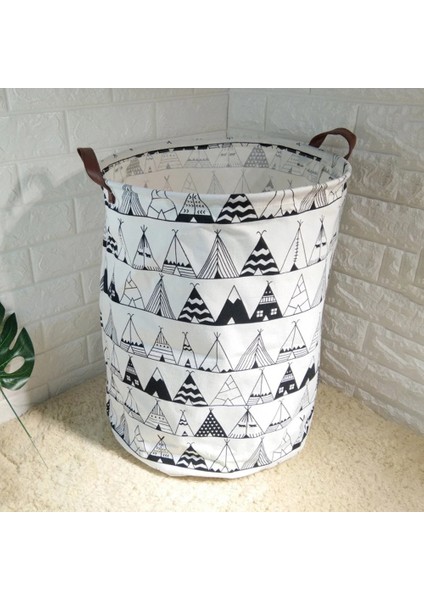 C Stili Büyük Kapasiteli Katlanır Çamaşır Sepeti Kirli Giysiler Saklama Kovası Çanta Organizatörü (Yurt Dışından) fırsatları