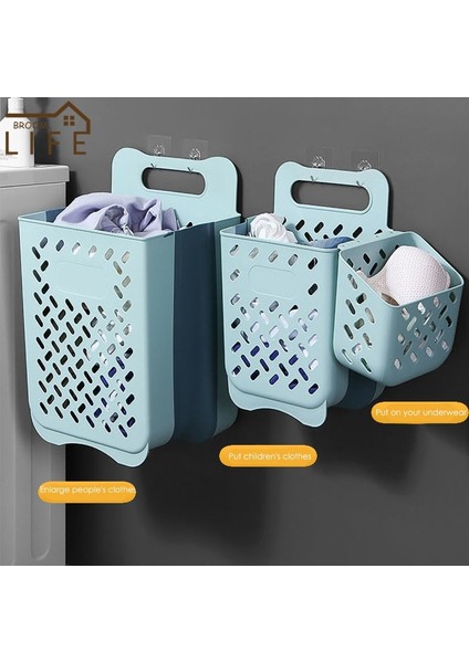 Derin Gök Mavisi 1 Stil Giyim Saklama Sepeti Büyük Kapasiteli Kirli Giysi Saklama Kutusu Organizatör Duvara Monte Katlanır Ev Çamaşır Sepeti (Yurt Dışından) fiyatları