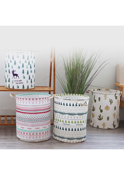 Y80-7 Stili Giyim Çamaşır Sepeti Çanta Katlanır Çamaşır Sepeti Büyük Kapasiteli Giysi Saklama Çantası Çocuk Oyuncağı Depolama Kovası Su Geçirmez (Yurt Dışından) indirimleri