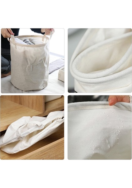 Siyah Nokta S Stili Katlanabilir Çamaşır Sepeti Kirli Giysiler Çocuk Oyuncakları Depolama Sepeti Ev Organizatör Kolları ile Büyük Varil Kovalar Çamaşır Sepet (Yurt Dışından) indirimleri