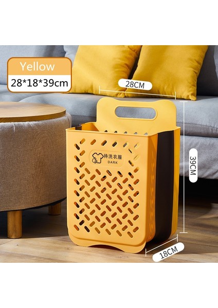 06-L Tarzı Katlanabilir Çamaşır Sepeti Punch-Free Koy Giyim Kovası Çeşitli Eşyalar Iç Çamaşırı Giysi Saklama Kutusu Sepet Çamaşır Depolama Organizasyonu (Yurt Dışından)