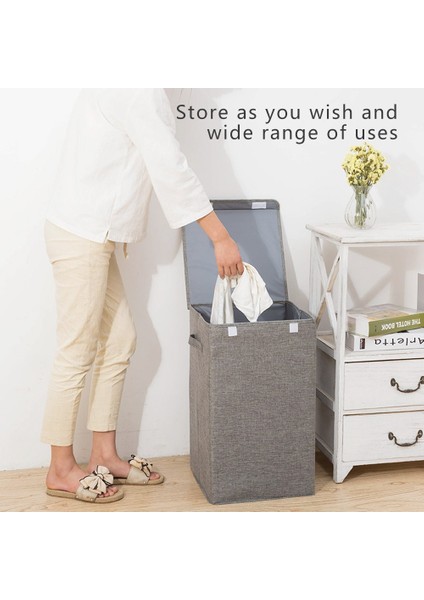 Yeşil Stil S Beden Kapaklı Pamuklu Keten Katlanır Çamaşır Sepeti Büyük Depolama Su Geçirmez Kirli Giysiler Kovası Ev Çamaşır Sepeti Depolama Sepeti (Yurt Dışından) modelleri