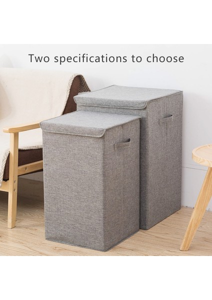 Yeşil Stil S Beden Kapaklı Pamuklu Keten Katlanır Çamaşır Sepeti Büyük Depolama Su Geçirmez Kirli Giysiler Kovası Ev Çamaşır Sepeti Depolama Sepeti (Yurt Dışından) indirimleri